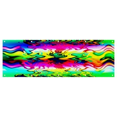 Waves Of Color Banner And Sign 12  X 4  by Semog4