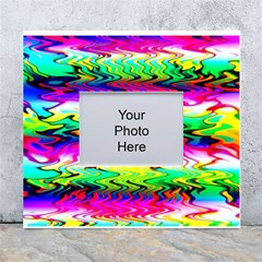 Waves Of Color White Wall Photo Frame 5  X 7 