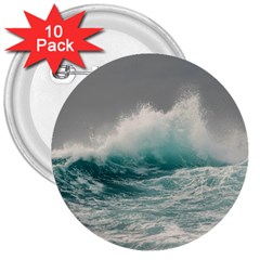 Big Storm Wave 3  Buttons (10 Pack)  by Semog4