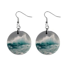 Big Storm Wave Mini Button Earrings by Semog4