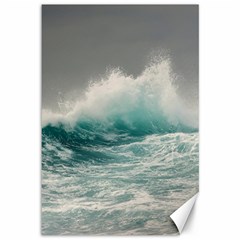 Big Storm Wave Canvas 12  X 18  by Semog4