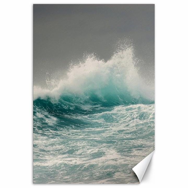 Big Storm Wave Canvas 20  x 30 