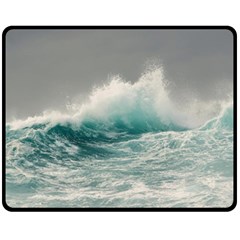 Big Storm Wave Fleece Blanket (medium) by Semog4