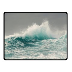 Big Storm Wave Fleece Blanket (small) by Semog4