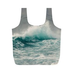 Big Storm Wave Full Print Recycle Bag (m) by Semog4