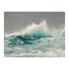 Big Storm Wave Two Sides Premium Plush Fleece Blanket (mini) by Semog4