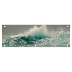 Big Storm Wave Banner And Sign 6  X 2  by Semog4