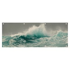 Big Storm Wave Banner And Sign 8  X 3  by Semog4