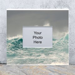 Big Storm Wave White Wall Photo Frame 5  X 7 