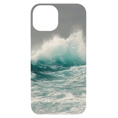 Big Storm Wave Iphone 14 Black Uv Print Case by Semog4