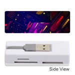 Colorful Abstract Background Creative Digital Art Colorful Geometric Artwork Memory Card Reader (Stick) Front