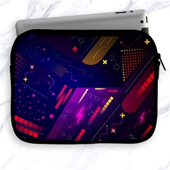 Colorful Abstract Background Creative Digital Art Colorful Geometric Artwork Apple Ipad 2/3/4 Zipper Cases by Semog4