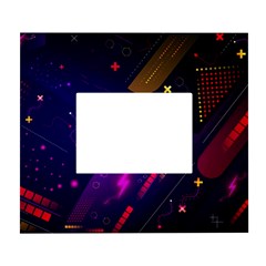 Colorful Abstract Background Creative Digital Art Colorful Geometric Artwork White Wall Photo Frame 5  X 7 