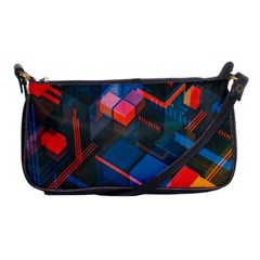 Minimalist Abstract Shaping Abstract Digital Art Minimalism Shoulder Clutch Bag by Semog4