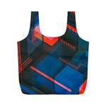 Minimalist Abstract Shaping Abstract Digital Art Minimalism Full Print Recycle Bag (M) Front