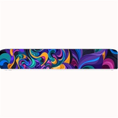 Colorful Waves Abstract Waves Curves Art Abstract Material Material Design Small Bar Mat by Semog4