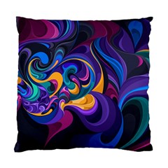 Colorful Waves Abstract Waves Curves Art Abstract Material Material Design Standard Cushion Case (two Sides) by Semog4