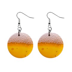 Beer Texture Liquid Bubbles Mini Button Earrings by Semog4