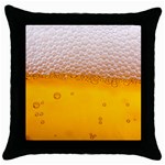 Beer Texture Liquid Bubbles Throw Pillow Case (Black) Front