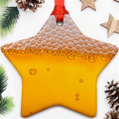 Beer Texture Liquid Bubbles Star Ornament (two Sides) by Semog4