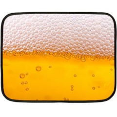 Beer Texture Liquid Bubbles Two Sides Fleece Blanket (mini) by Semog4