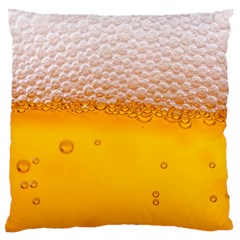 Beer Texture Liquid Bubbles Large Cushion Case (one Side) by Semog4