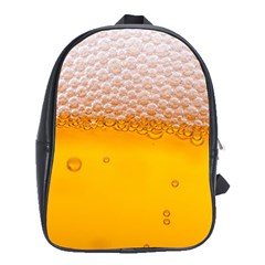 Beer Texture Liquid Bubbles School Bag (xl) by Semog4