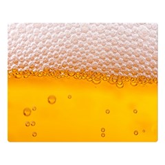 Beer Texture Liquid Bubbles Two Sides Premium Plush Fleece Blanket (large) by Semog4