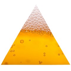 Beer Texture Liquid Bubbles Wooden Puzzle Triangle by Semog4