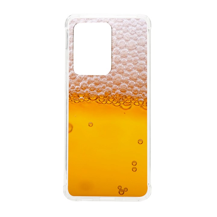 Beer Texture Liquid Bubbles Samsung Galaxy S20 Ultra 6.9 Inch TPU UV Case