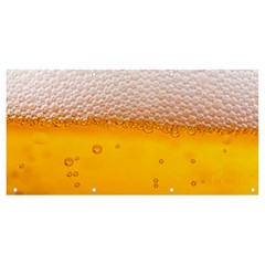 Beer Texture Liquid Bubbles Banner And Sign 8  X 4  by Semog4