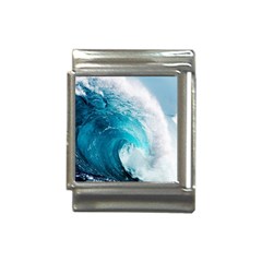 Tsunami Big Blue Wave Ocean Waves Water Italian Charm (13mm) by Semog4