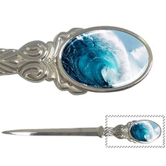 Tsunami Big Blue Wave Ocean Waves Water Letter Opener by Semog4