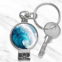 Tsunami Big Blue Wave Ocean Waves Water Nail Clippers Key Chain by Semog4