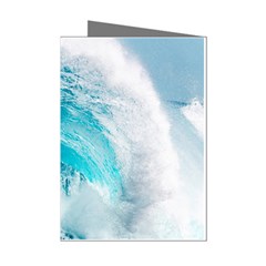 Tsunami Big Blue Wave Ocean Waves Water Mini Greeting Cards (pkg Of 8) by Semog4