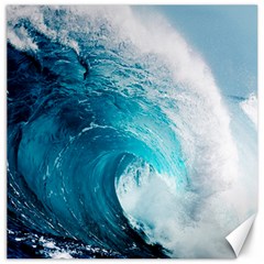 Tsunami Big Blue Wave Ocean Waves Water Canvas 20  X 20  by Semog4