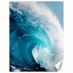 Tsunami Big Blue Wave Ocean Waves Water Canvas 18  X 24  by Semog4