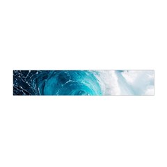 Tsunami Big Blue Wave Ocean Waves Water Premium Plush Fleece Scarf (mini) by Semog4