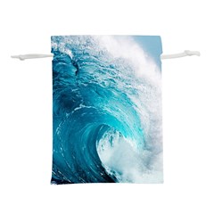 Tsunami Big Blue Wave Ocean Waves Water Lightweight Drawstring Pouch (m) by Semog4