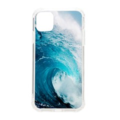 Tsunami Big Blue Wave Ocean Waves Water Iphone 11 Tpu Uv Print Case by Semog4