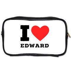 I Love Edward Toiletries Bag (one Side) by ilovewhateva