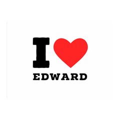 I Love Edward Two Sides Premium Plush Fleece Blanket (mini) by ilovewhateva