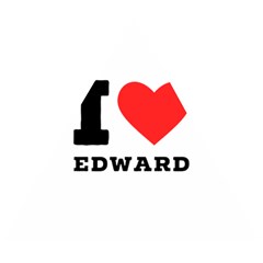 I Love Edward Wooden Puzzle Triangle by ilovewhateva