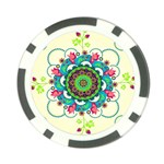 Mandala Flowers Abstract Butterflies Floral Pattern Summer Poker Chip Card Guard (10 pack) Front