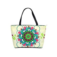 Mandala Flowers Abstract Butterflies Floral Pattern Summer Classic Shoulder Handbag by Semog4