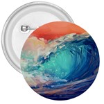 Artistic Wave Sea 3  Buttons Front