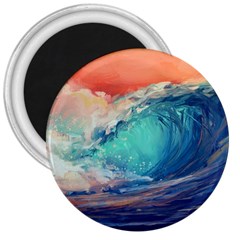 Artistic Wave Sea 3  Magnets by Semog4