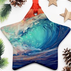 Artistic Wave Sea Ornament (star) by Semog4