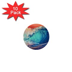 Artistic Wave Sea 1  Mini Buttons (10 Pack)  by Semog4