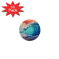 Artistic Wave Sea 1  Mini Magnet (10 Pack)  by Semog4